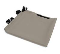 IDMarket – Lot de 2 rideaux pour pergola panneaux muraux Taupe 3 et 4 m avec fermeture éclair