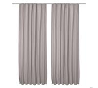 Lot de 2 rideaux thermiques Gris Amelie TK, 140x245cm