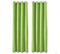 Lot de 2 rideaux thermiques Vert Amelie TO 140x245cm