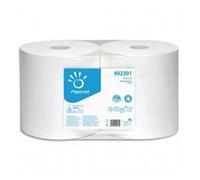 LOT DE 2 RLX BOBINES PAPIER ESSUI TT BLANC -1500F - ECOLABEL