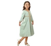 Lot de 2 Robe Medievale Fille Robe de Soirée élégante à Manches Courtes d'été Enfants Plaine Une Ligne Robes Décontractée Coton 4-14 Ans