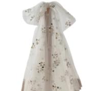 Lot de 2 robes d'été pour chien - Accessoire de costumade pour animal domestique - Accessoire de mariage - Coiffe florale - Pour chiens de taille moyenne et grande - Fournitures pour animaux de