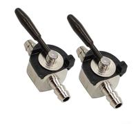 Lot de 2 robinets d'arrêt de carburant robustes de 6,35 mm en acier pour Scag 48568 pour Oregon 07-403 Rotary 868, tondeuse à gazon et ligne de gaz kart pièce de rechange