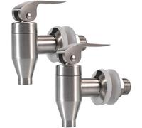 Lot de 2 robinets de rechange en acier inoxydable pour distributeur de boisson