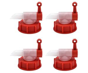 Lot de 2 robinets Jerrican 61 mm | En polyéthylène haute densité robuste | Qualité alimentaire