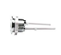 Lot de 2 robinets ronds à double chasse d'eau de 38 mm, bouton-poussoir, outil d'arrêt for économie d'eau, ABS, bi-croissant, for réservoirs de toilettes de salle de bain Pour La DéCoration