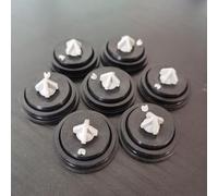 Lot de 2 rondelles à membrane en caoutchouc pour robinets de remplissage de réservoir Laufen - 28 mm de diamètre extérieur x 15 mm de profondeur, compatible avec les robinets à boisseau sphérique