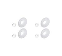 Lot de 2 rondelles de chasse d'eau et diaphragme à clip pour Ideal Standard Sv89067 Sv92667 Transparent