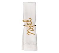 Lot de 2 Ronds de Serviette NOËL en métal Doré - Feeric Christmas