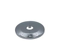 Lot de 2 rosaces pour tuyaux de chauffage, grand diamètre extérieur 65mm, cache tuyau radiateur, rosace radiateur, cache tuyau plomberie, coffrage, robinetterie, ABS (18mm, chromé)