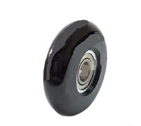 Lot de 2 roues à roulement en plastique avec roulements 608Z pour rail de siège coulissant de machine à ramer, équipement de fitness, blanc