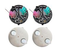 Lot de 2 roues colorées en émail pour artiste, 20 couleurs, identifie rapidement les relations tonales, broche 3 en 1, porte-clés et badge magnétique pour soulager l'anxiété