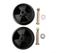 Lot de 2 roues de couvreur de 5 ", compatibles avec CADET 42 50 54", pour 734-04155 72-025 12648 210-275 112-0677, compatibles avec Murray pour tondeuse à gazon TROY-BILT