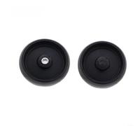 Lot de 2 roues de pont de tondeuse GX10168 pour tracteurs de pelouse J-D 42 48 54 183 cm, compatibles avec les tracteurs à gazon D100 D110 D120 D140, pièces de rechange noires