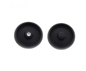 Lot de 2 roues de pont de tondeuse GX10168 pour tracteurs de pelouse J-D 42 48 54 183 cm, compatibles avec les tracteurs à gazon D100 D110 D120 D140, pièces de rechange noires