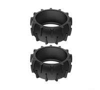 Lot de 2 roues de rechange en caoutchouc pour tondeuses robot Dreame A1 pour A2 avec motif de bande de roulement profonde pour boue et terrain inégal