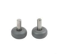 Lot de 2 roues de rechange pour aspirateur Tineco Floor 3 S3 Breeze pour IFLOOR 3 - Plastique et métal - Facile à installer - Noir argenté - 13,5 x 12 x 6 mm
