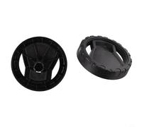 Lot de 2 roues de rechange pour nettoyeur haute pression Karcher K2 K3 - Roue de rechange côté droit de 160 mm - Noir