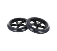 Lot de 2 roues de scooter silencieuses pour chariots et fauteuils roulants en polyuréthane (180 mm x 30 mm translucide)