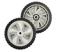 Lot de 2 roues de tondeuse à gazon de 7" pour tondeuse à gazon - Compatible avec MTD 734-04563 & 611-0414A - Roues en plastique antidérapantes - Montage facile - Remplacement des pièces d'origine