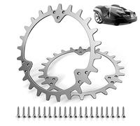 Lot de 2 roues de traction en acier inoxydable pour tondeuse à gazon Husqvarna 420/320/430X/435X/440/450X