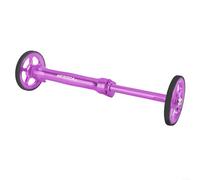 Lot de 2 roues de vélo pliables faciles avec tige d'extension, rouleaux à roulement lisse en alliage d'aluminium pour Brompton pour 3Sixty (violet)