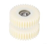 Lot de 2 roues dentées en nylon blanc à 36 dents avec roulement intégré compatible avec moteurs de vélo électrique Bafang 47,5 mm