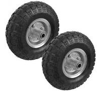 Linxor - Lot de 2 Roues gonflables pour Chariot 4.10/3.50-4 - Alésage 20 mm