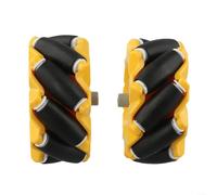 Lot de 2 roues omnidirectionnelles pour construction de robots DIY pour tous les modes de mouvement