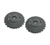Lot de 2 roues tout-terrain pour Segway Navimow i105E i108E i110N, 35 % (20°), traction améliorée, bande de roulement antidérapante, mise à niveau facile, 250 x 250 x 34 mm, noir