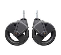 Lot de 2 roues universelles de poussette compatibles avec Doona, roues de rechange avant ou arrière pour chariot de bébé, accessoires de landau en plastique pour chariot de bébé