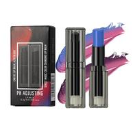 Lot de 2 rouges à lèvres avec changement de couleur, pH - Rouge à lèvres réactif à la température - Réactif à la température - Soins quotidiens pour trajets quotidiens, dîners