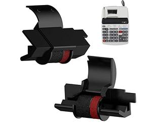 Lot de 2 Rouleau d’Encre IR-40T pour Calculatrice - Compatible avec Casio IR-40T, Canon CP13 et Nu-kote NR42, Sharp EL-1750V, Rouleau d’Encre de Qualité pour Une Utilisation Facile et Économique !