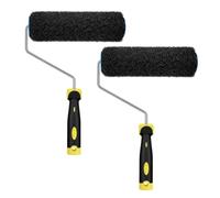 Lot de 2 rouleaux à mastic en fibre de nylon élastique de 23 cm / 9in, composé de cloison sèche et rouleau de plâtre pour une application lisse de mastic, mastic, enduit, enduit, rouleau avec poignée