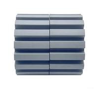 Lot de 2 rouleaux à pression en caoutchouc pour machine à bander les bords, texture sergée, 54 mm OD × 8 mm ID × 28 mm d'épaisseur, gris, compatibles avec Woodwor