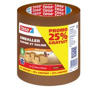 Lot de 2 rouleaux adhésif Tesa EMBALLER marron 66m