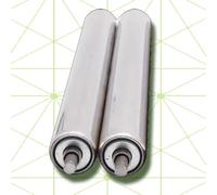 Lot de 2 rouleaux convoyeur commerciaux, d'alimentation coulissants for le travail du bois, for entrepôts d'usine, L 700 mm(Dia 50mm(2"),L 400 mm(15.7"))