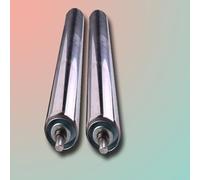 Lot de 2 rouleaux convoyeur robustes, diamètre 25 mm - 60, longueur 600(Dia 50mm(2"),L 500 mm (19.7"))