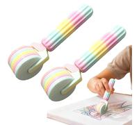 Lot de 2 rouleaux d'art diamant imprimés en 3D, rouleaux de presse multi-usages, accessoires détachables, outil de peinture portable pour peintres, artistes, amateurs