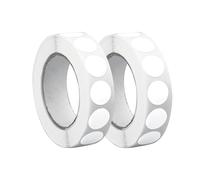 Lot de 2 rouleaux d'autocollants ronds à pois blancs, imperméables, encodage rond, autocollants pour marque-pages, cours scolaires, cours de groupe