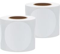 Lot De 2 Rouleaux De 200 Étiquettes Thermiques Avec Autocollant Pour Imprimante D'étiquettes (38mm Ronde)