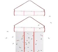 Lot de 2 Rouleaux de 4 m de Ruban adhésif Anti-Mouches, Ruban adhésif Horizontal ou Vertical, pour écuries extérieures/intérieures