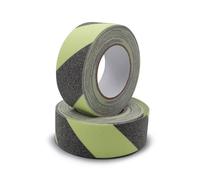 Lot de 2 rouleaux de bandes antidérapantes - 10 m x 50 mm - Pour escalier, douche, baignoire - Pour l'intérieur et l'extérieur (phosphorescent 2)