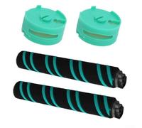 Lot de 2 rouleaux de brosse de rechange pour aspirateur Shark IP1250 IP1251C IP3252 avec 2 cartouches neutralisantes, compatible PowerDetect