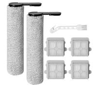 Lot de 2 rouleaux de brosse et 4 filtres HEPA compatibles avec Roborock F25 BX/F25 ACE/F25 RT/F25 LT/F25ALT/F2/5F25 GT/F25 XT/F25 ACE Combo/F25 Combo