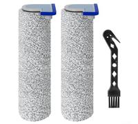 Lot de 2 rouleaux de brosses à rouleaux compatibles avec Ecovacs pour aspirateur robot Deebot X8 Pro Omni/X8 Omni/T80 Omni/X8 Pro