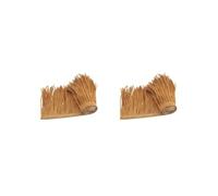 Lot de 2 rouleaux de chaume en paille pour toit de chaume durable pour jardin, terrasse C, jaune riz, 100 x 50 cm