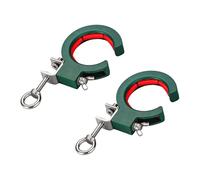 Lot de 2 rouleaux de chemin de câbles réglables Vert 6,5 cm