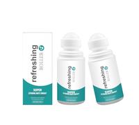 Lot de 2 rouleaux de contrôle de la transpiration rafraîchissants d'été pour femme - Protection 24 heures - Parfum frais durable - Portable - Convient pour le contrôle des odeurs et anti-transpiration