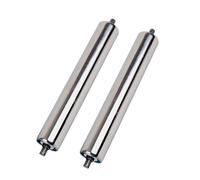Lot de 2 rouleaux de convoyeur robustes plaqués zinc - 10,2 à 101,6 cm de long et 2,5 à 6,1 cm de diamètre - Rouleaux durables pour quais kayaks applications industrielles - Design polyvalent et